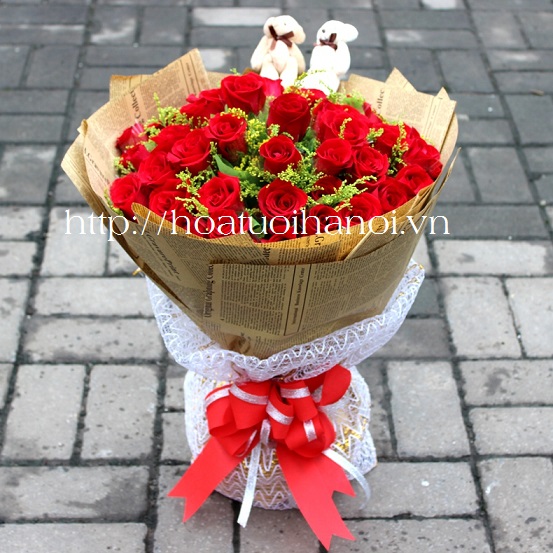 Bó hoa hồng đỏ cho ngày Valentine